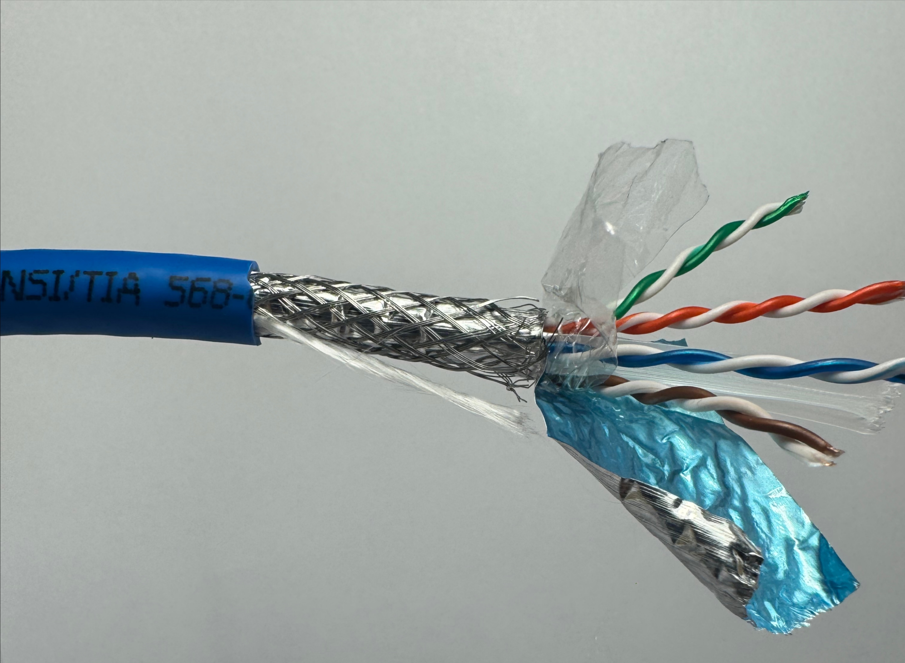 کابل شبکه CAT 6 SFTP  Legrand  با تست فلوک چنل