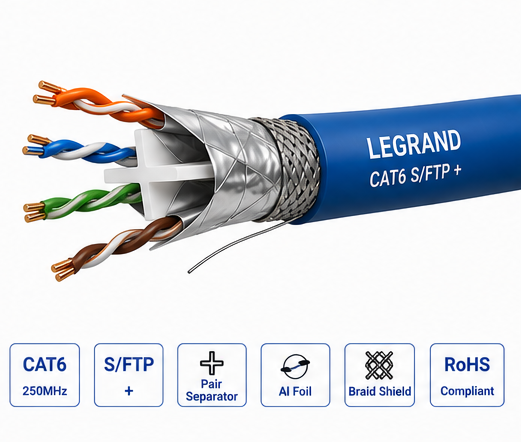 کابل شبکه CAT 6 SFTP Legrand  به صرفه