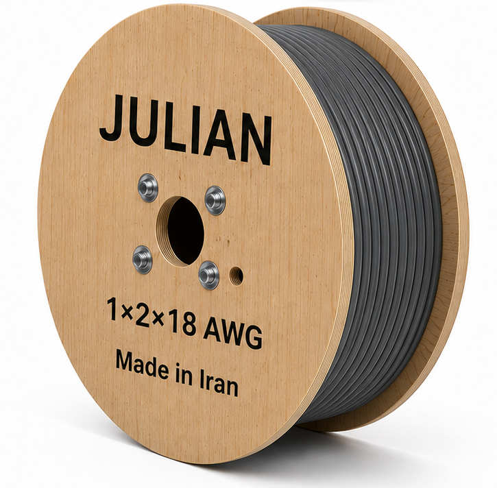 کابل کامپیوتری18×2×1 AWG فویل و شیلد تمام مس قلع اندود
