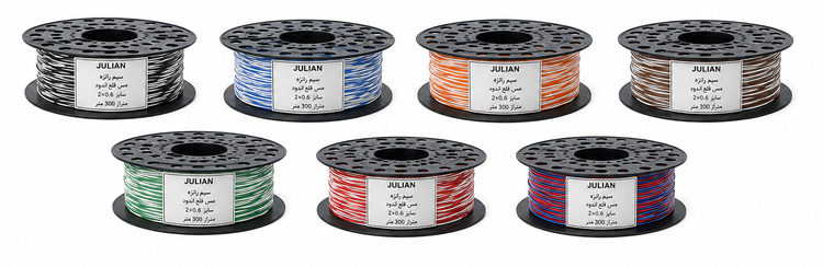 سیم رانژه 0.6×2 مس قلع اندود