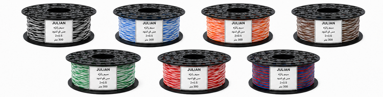 سیم رانژه 0.5×2 مس قلع اندود